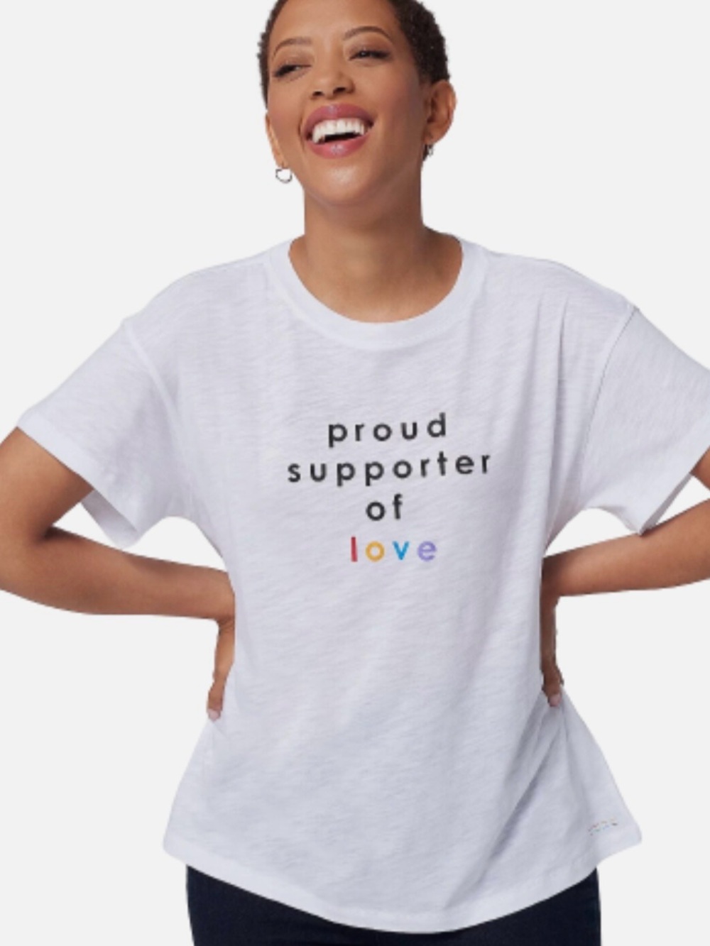 💥LAST ONE💥  NWOT Peace Love World Pride Short Sleeve Cotton/Modal Tee